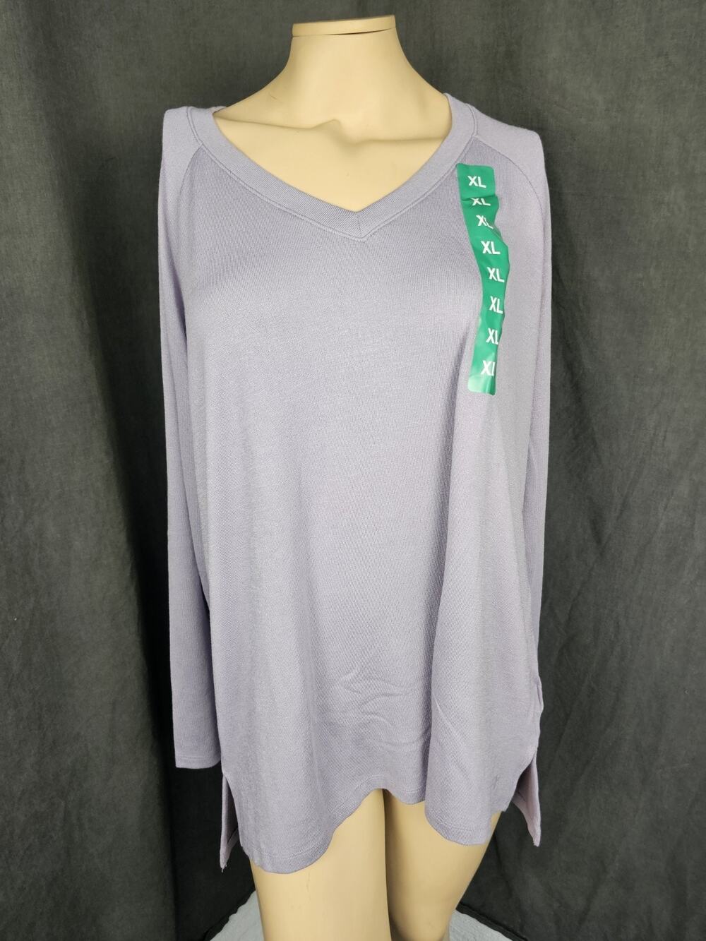 Banana Republic Cozy Knit Tunic Top V Neck Long Sleeve Blouse Shirt Women XL NWT